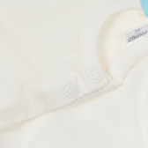 Bluză din bumbac cu mâneci lungi pentru bebeluș, albă Pinokio 243937 4