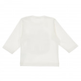 Bluză din bumbac cu mâneci lungi pentru bebeluș, albă Pinokio 243938 5