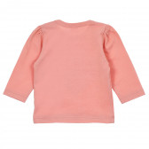 Bluză din bumbac cu mâneci pufoase pentru bebeluș, roz Pinokio 244004 5