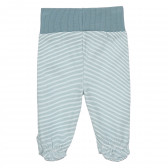 Pantaloni cu botoși din bumbac, în dungi albe și albastre, pentru bebeluș Pinokio 244031 5
