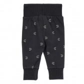 Pantaloni din bumbac cu imprimeu grafic pentru bebeluș, gri Pinokio 244142 5