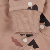 Pantaloni din bumbac cu imprimeu grafic pentru bebeluș, roz Pinokio 244146 4
