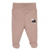 Pantaloni cu botoși din bumbac, pentru bebeluși, roz Pinokio 244157 2