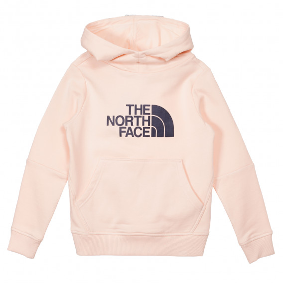 Hanorac cu sigla mărcii, roz deschis The North Face 244176 