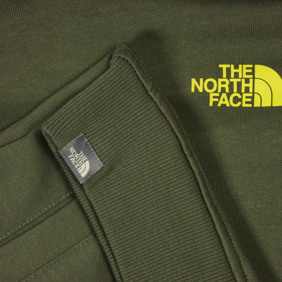 Hanorac cu sigla mărcii, verde închis The North Face 244196 2