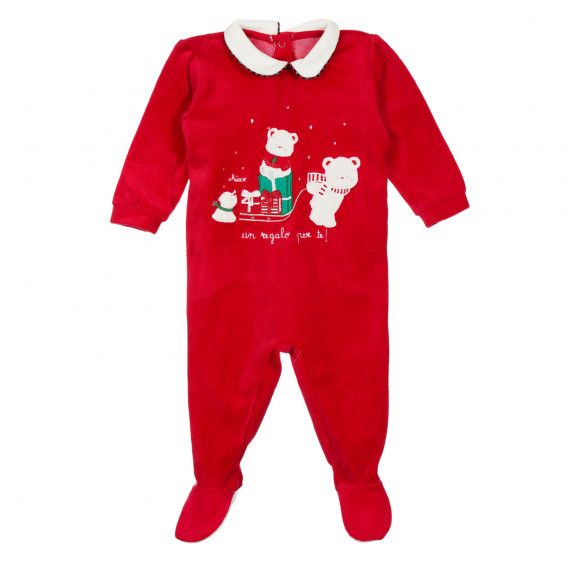 Salopetă roșie de Crăciun Chicco, pentru bebeluși Chicco 244895 