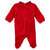 Salopetă roșie de pluș Chicco cu panglică pentru bebeluși Chicco 244905 4