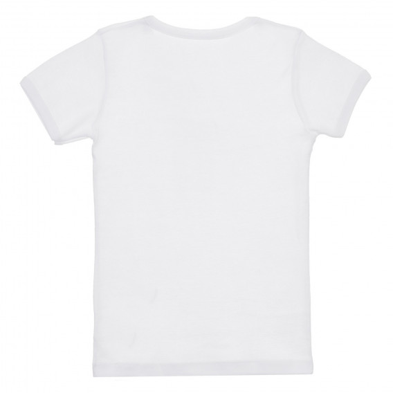 Set Chicco de două tricouri din bumbac alb cu panglică Chicco 244959 2