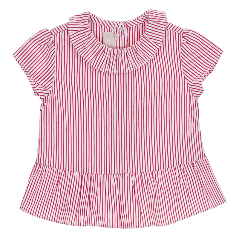 Bluză Chicco din bumbac cu dungi albe și roșii pentru bebeluși  245105