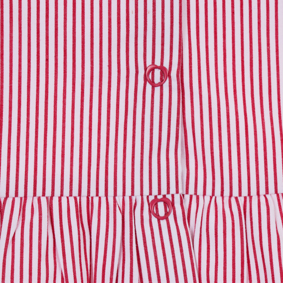 Bluză Chicco din bumbac cu dungi albe și roșii pentru bebeluși Chicco 245107 3