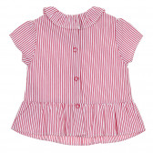 Bluză Chicco din bumbac cu dungi albe și roșii pentru bebeluși Chicco 245108 4
