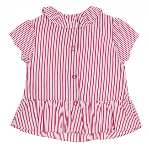 Bluză Chicco din bumbac cu dungi albe și roșii pentru bebeluși Chicco 245108 4