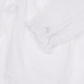 Cămașă Chicco din bumbac cu mâneci lungi, culoare albă, pentru bebeluși Chicco 245113 3