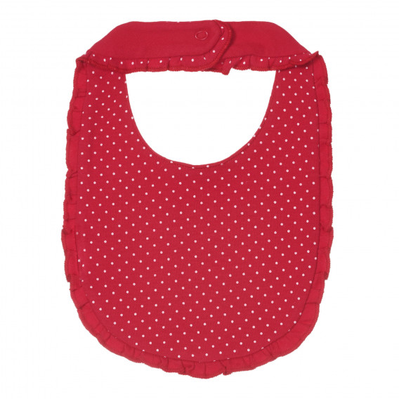 Bavetă roșie din bumbac cu imprimeu, pentru bebeluși, Chicco  Chicco 245246 4