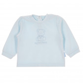 Bluză albastră Chicco din bumbac cu mâneci lungi  Chicco 245543 