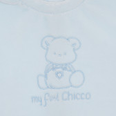 Bluză albastră Chicco din bumbac cu mâneci lungi  Chicco 245544 2
