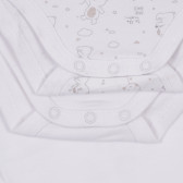 Set alb Chicco de două body-uri din bumbac cu mâneci scurte, pentru bebeluși Chicco 245913 4
