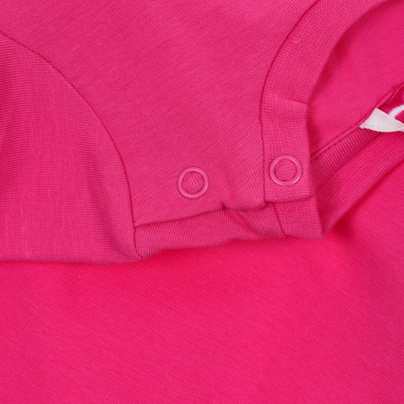 Tricou roz Chicco cu imprimeu inimă brocart, din bumbac, pentru bebeluși Chicco 245928 3