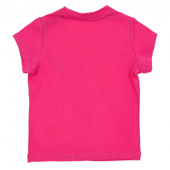 Tricou roz Chicco cu imprimeu inimă brocart, din bumbac, pentru bebeluși Chicco 245929 4