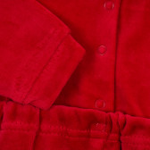 Salopetă roșie de Craciun Chicco din bumbac cu motive de Craciun pentru bebeluși Chicco 246019 3