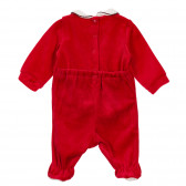 Salopetă roșie de Craciun Chicco din bumbac cu motive de Craciun pentru bebeluși Chicco 246020 4