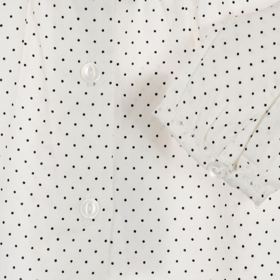 Bluză albă Chicco cu buline,  din bumbac, pentru bebeluși Chicco 246059 3