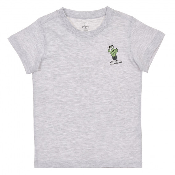 Set Chicco de două tricouri din bumbac cu imprimeu cactus pentru bebeluși Chicco 246189 5