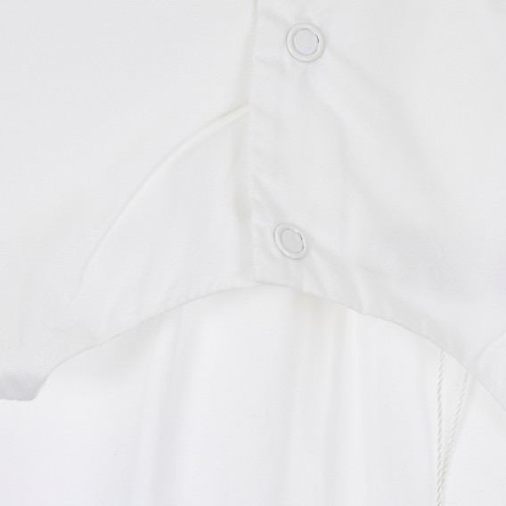 Bluză Chicco albă cu volane,  din bumbac, pentru bebeluși Chicco 246471 3