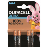 4 buc. Baterii Ultra, AAA, LR03 Duracell 246751 