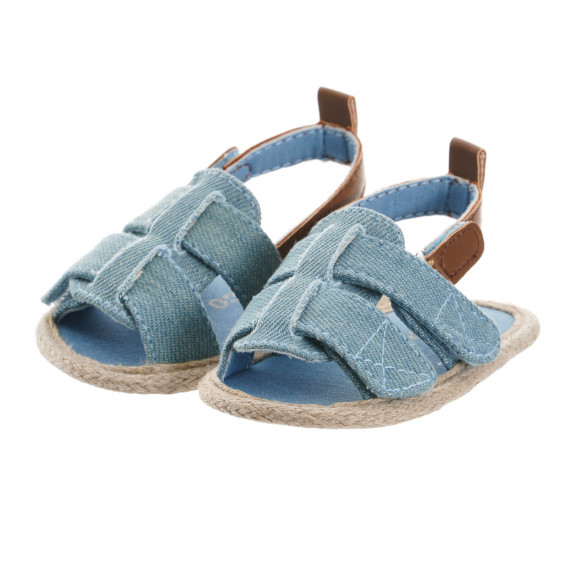 Sandale pentru bebeluși cu trei plasturi cu velcro, albastre Chicco 246987 
