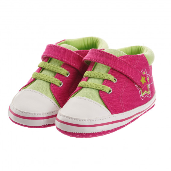 Ghete pentru bebeluși în roz și verde Chicco 247025 