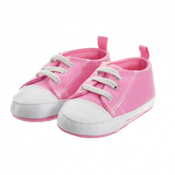 Pantofi moi roz cu șireturi elastice, Chicco  Chicco 247064 