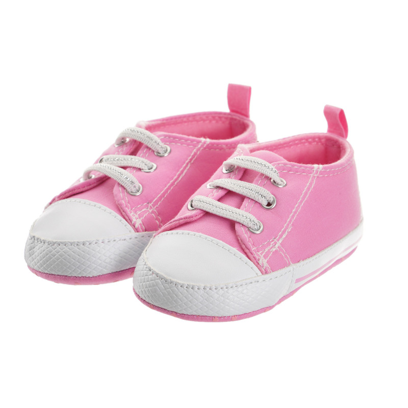 Pantofi moi roz cu șireturi elastice, Chicco   247064