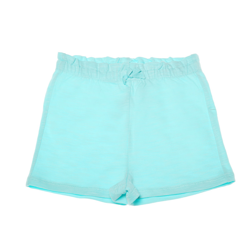 Pantaloni scurți pentru fete de culoare albastru deschis  247073