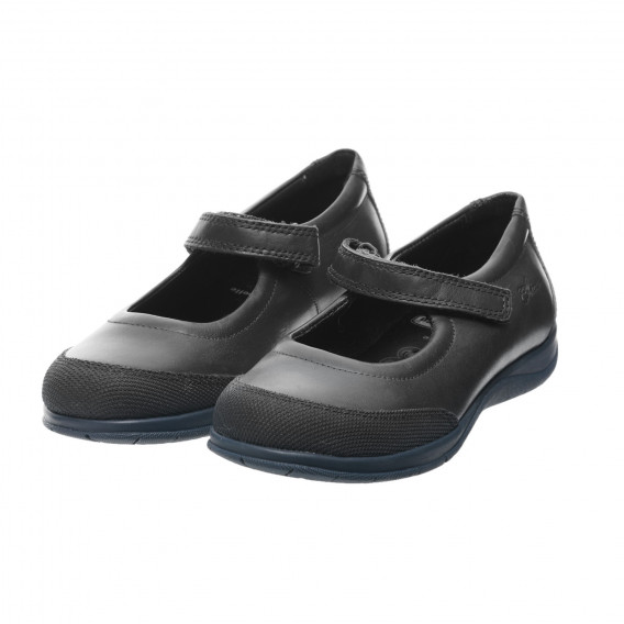 Pantofi din piele tip balerini, negri Chicco 247207 