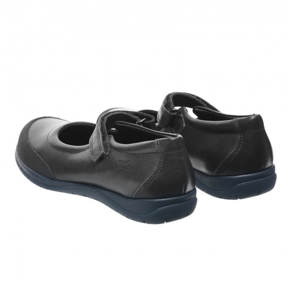 Pantofi din piele tip balerini, negri Chicco 247208 2