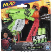 Blaster Zombie Strike Clampdown cu 2 proiectile Nerf 247232 2
