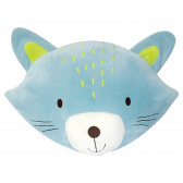 Pernă jucărie de pluș în formă de pisicuță Kikkaboo 247449 