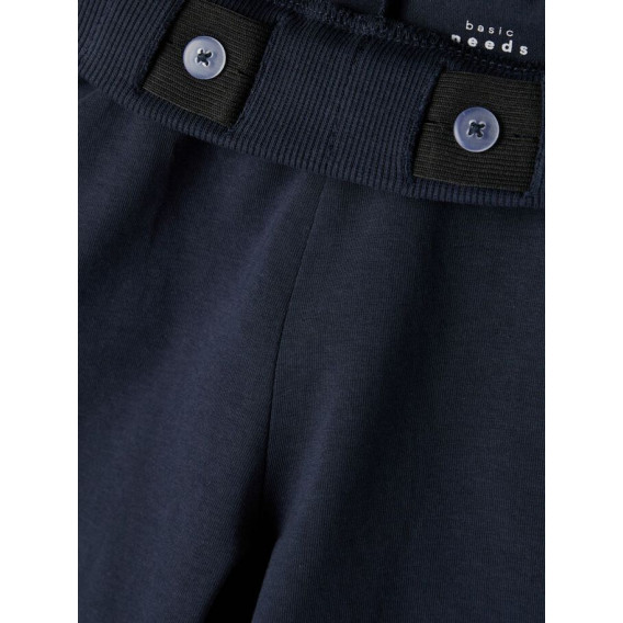Pantaloni scurți din bumbac organic, în albastru închis Name it 247576 3