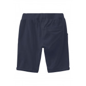 Pantaloni scurți din bumbac organic, de culoare albastru închis Name it 247595 2
