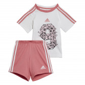 Set de tricou și pantaloni scurți Sport Performance, roz Adidas 247660 