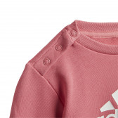 Set de bluză cu pantaloni sport French Terry, roz Adidas 247670 3