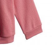 Set de bluză cu pantaloni sport French Terry, roz Adidas 247671 4