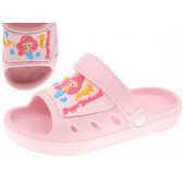 Papuci de cauciuc cu aplicație sirenă, roz Beppi 247710 