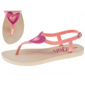 Sandale cu baretă separatoare între degete, roz Beppi 247723 