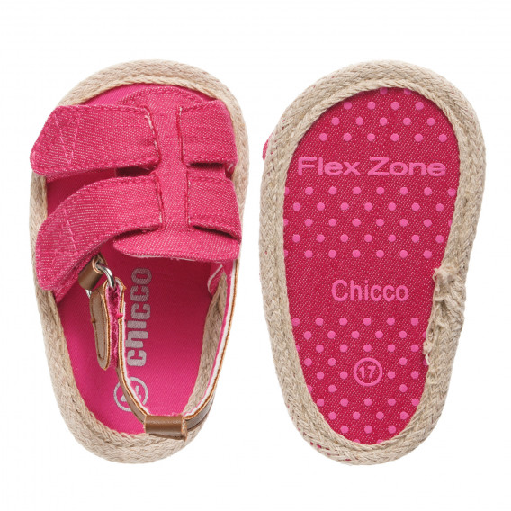 Sandale pentru copii tip plajă, roz Chicco 247927 3