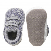 Pantofiori cu detalii gri pentru bebeluși, multicolori Chicco 248012 3