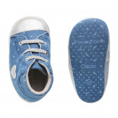 Pantofiori din denim pentru bebeluși cu aplicații inimi Chicco 248014 3