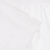 Rochie din bumbac cu bretele pentru bebeluș, albă Chicco 248032 2