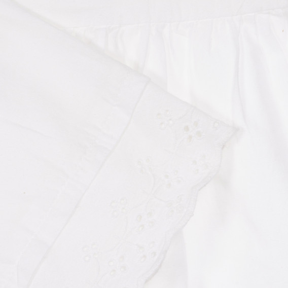 Rochie din bumbac cu bretele pentru bebeluș, albă Chicco 248032 2
